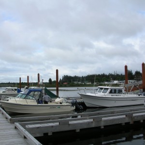 DSCN0839 Private Marina with our Cuxhaven and public wharf in the background