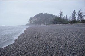 View from Agate Beach looking east at Tow Hill
