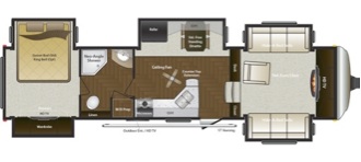 Montana Floor Plan - Rental accommodations for RV camping